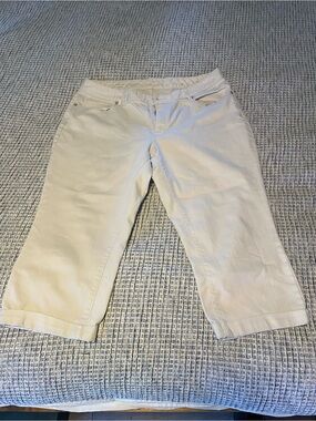 Coldwater Creek White Cropped Pants